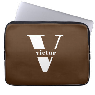 Monogramm Name Intital veränderbare Personalisieru Laptopschutzhülle