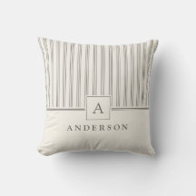 Monogramm & Name Klassische neutrale Ticking-Strei