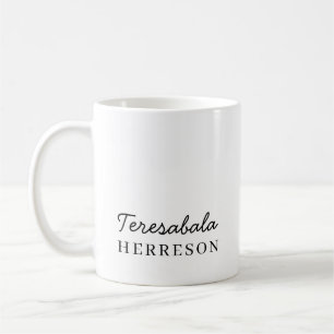 Monogramm-Name Moderne Minimalistische Stilvolle G Kaffeetasse