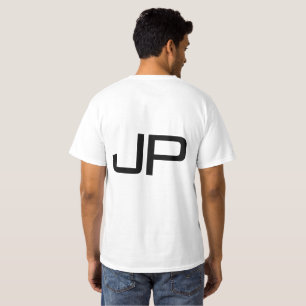 Monogramm Name oder Text-Menne doppelseitig hinzuf T-Shirt