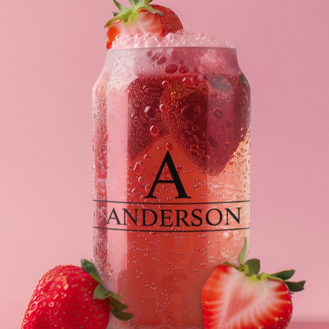 Monogramm Name Personalisiert Classic Dosenglas (Von Creator hochgeladen)