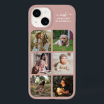 Monogramm Name Rose Gold 6 FotoCollage Case-Mate iPhone 14 Hülle<br><div class="desc">Mit Monogramm Rose Gold Pink und White Personalisiert Foto Collage iPhone Case - Fügen Sie Ihre eigenen Fotos zu den Vorlagen und vollen Namen zu den stilvollen Text-Vorlagen, um Ihre eigenen unvergesslichen Handy-Cover zu erstellen. Machen Sie ein niedliches und nachdenkliches Geschenk für Mama, Ehefrau, Freundin, etc., indem Sie Lieblings-Fotos und...</div>