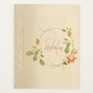 Monogramm Namen Rose Terminplaner 2025 Planer