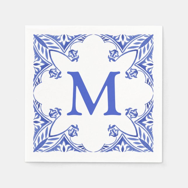 Monogramm Napkins Serviette (Vorderseite)