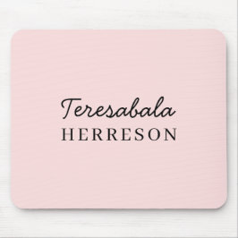 Monogramm Neutral Modern Minimalistisch Stylisch Mousepad