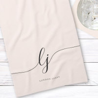 Monogramm neutrale einfache Elegankalligrafie