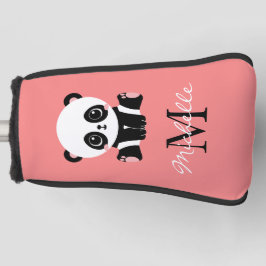 Monogramm Niedlich Sitzen Panda Personalisiert Lac Golf Headcover