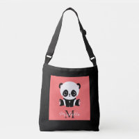 Monogramm Niedlich Sitzen Panda Personalisiert Lac