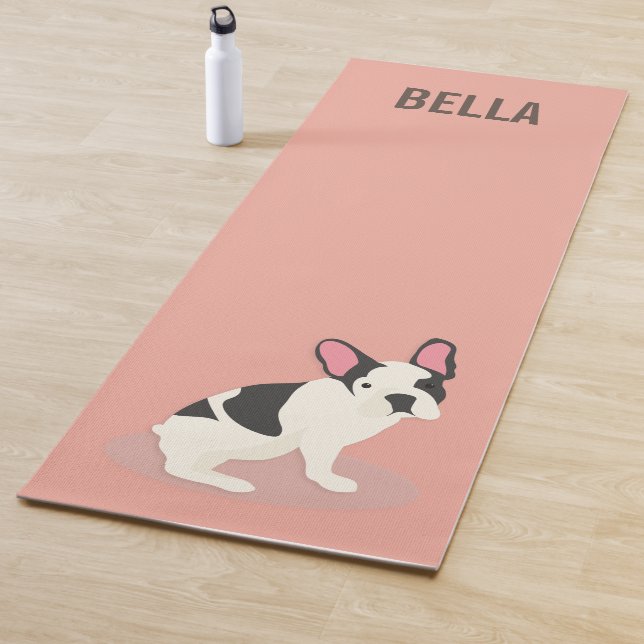 Monogramm Niedlicher Bulldog Yogamatte (Beispiel)