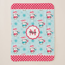 Monogramm Niedlicher Weihnachtsfeiertag Sherpadecke