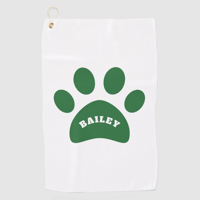 Monogramm Niedliches Pflaster Golfhandtuch (Vorderseite)