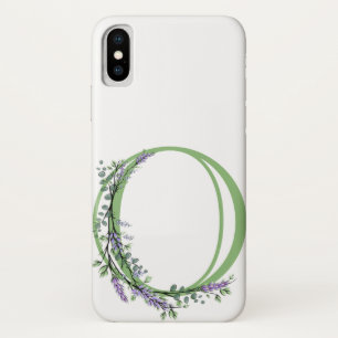 Monogramm O Lavendel Eukalyptus Case-Mate iPhone Hülle