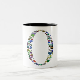 Monogramm 'O' Zweifarbige Tasse