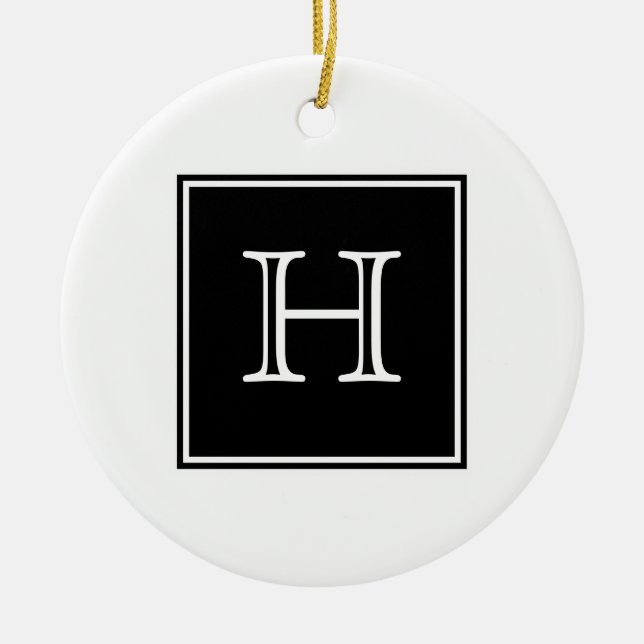 Monogramm-Ornament Keramik Ornament (Vorne)