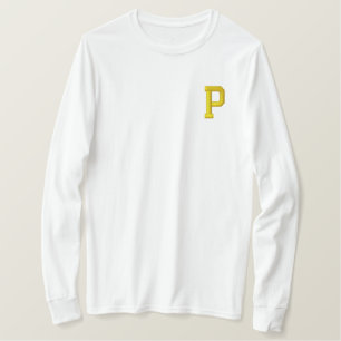 MONOGRAMM P BESTICKTES LANGARMSHIRT