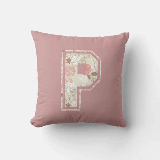 Monogramm P Kissen (Vorderseite)