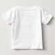 Monogramm Pastell mit Personalisiertem modernen Na Baby T-shirt (Rückseite)