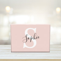 Monogramm Pastell mit Personalisiertem modernen Na
