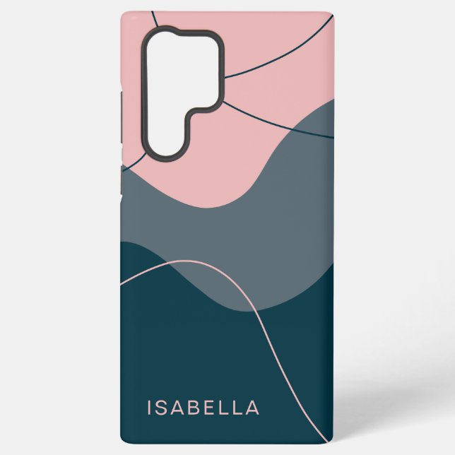 Monogramm Personalisiert Abstrakt Samsung Galaxy Hülle (Rückseite)