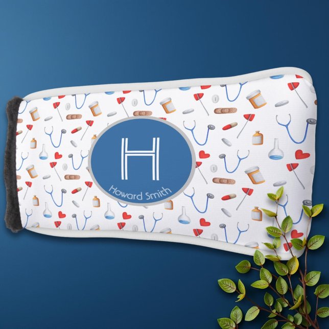 Monogramm Personalisiert Doctor Instrumental Golf Headcover (Von Creator hochgeladen)