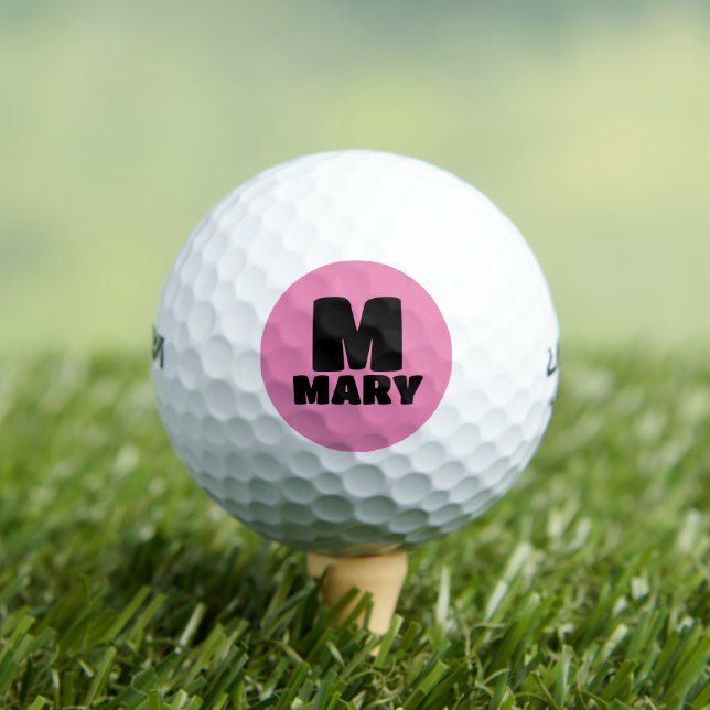 MONOGRAMM PERSONALISIERTE GOLFBALLS FÜR SIE GOLFBALL (Insitu T-Shirt)