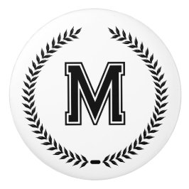 Monogramm personalisierte Schubladengriffe Knöpfe  Keramikknauf
