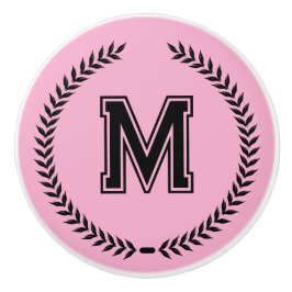 Monogramm personalisierte Schubladengriffe Knöpfe  Keramikknauf