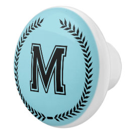 Monogramm personalisierte Schubladengriffe Knöpfe  Keramikknauf