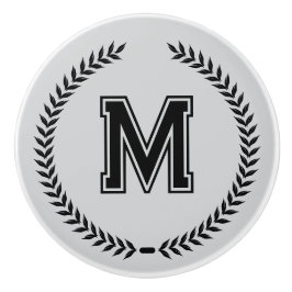 Monogramm personalisierte Schubladengriffe Knöpfe  Keramikknauf