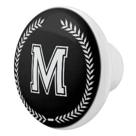 Monogramm personalisierte Schubladengriffe Knöpfe  Keramikknauf