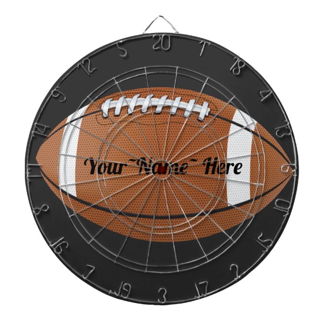 Monogramm personalisierter Fußball Dartscheibe (vorne)