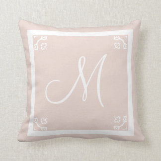 MONOGRAMM personalisierter, rosafarbener Bauch Kissen