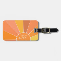 Monogramm | Personalisiertes Abstraktes Sun Design