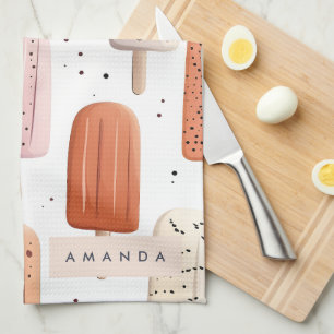 Monogramm Personalisiertes Niedliches Popsitätsmus Geschirrtuch