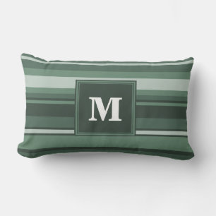 Monogramm Phalelgrün Lendenkissen