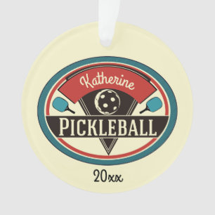 Monogramm-Pickleball-Spieler Ornament
