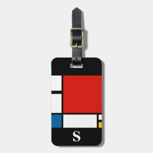 Monogramm Piet Mondrian, Komposition ii Gepäckanhänger