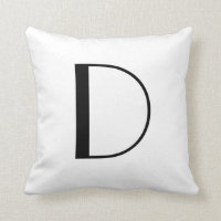 Monogramm Pillows Buchstaben D