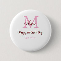 Monogramm Pink-Name der Mutter am Tag