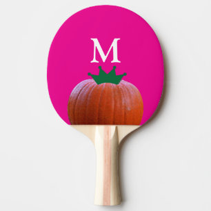 Monogramm Pink Orange Pumpkin Baby Dusche Gefallen Tischtennis Schläger