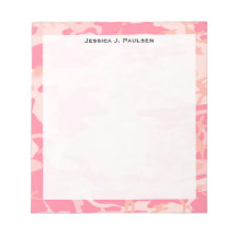Monogramm Pink und Peach Camouflage