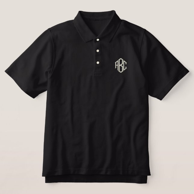 Monogramm-Polos und T-Shirts - Diamantstil (Design Vorderseite)