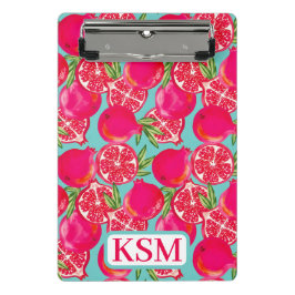 Monogramm Pomegranat Mini Klemmbrett