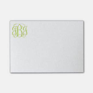 Monogramm-Post-Itanmerkungen Post-it Klebezettel