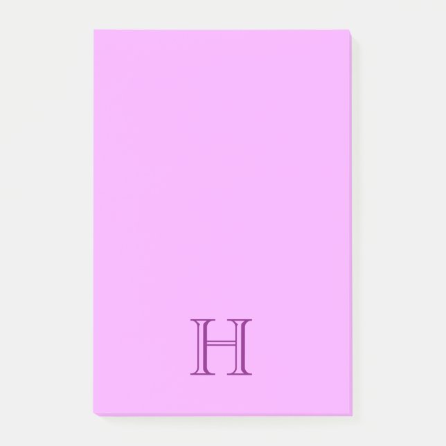 Monogramm-Post-Itklebrige Anmerkungen Post-it Klebezettel (Vorderseite)