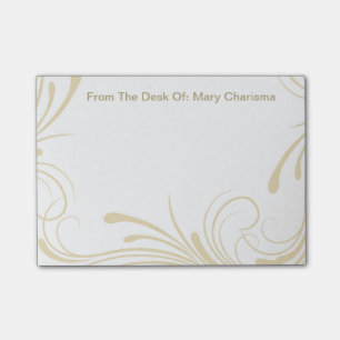 Monogramm-Posten-Anmerkungen Post-it Klebezettel