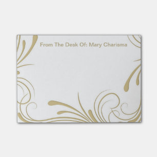 Monogramm-Posten-Anmerkungen Post-it Klebezettel