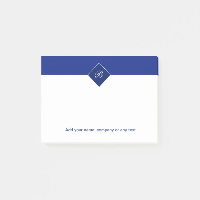 Monogramm-Posten Posten-it® Anmerkungen Post-it Klebezettel (Vorderseite)