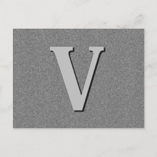 Monogramm Postkarte