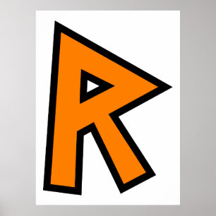 Monogramm R Poster